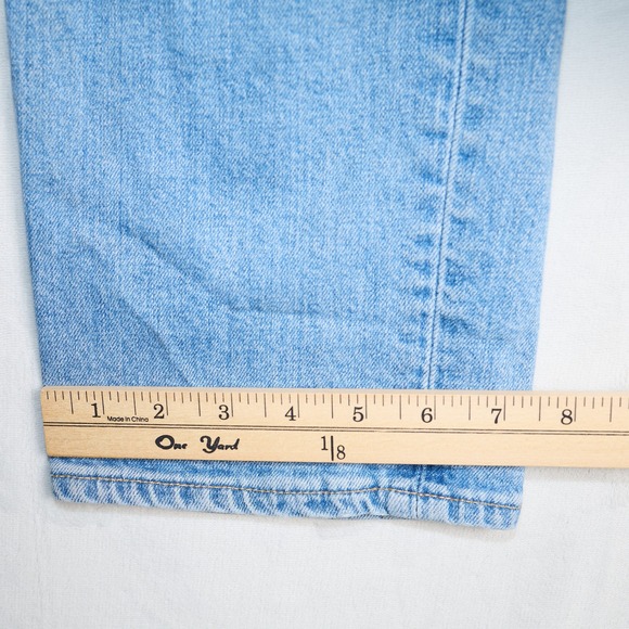 SLVRLAKE Straight Leg Jeans Women 30 Light Blue High Rise Premium Denim - Picture 8 of 11